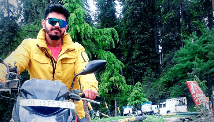 Narkanda hatu peak bike ride Himachal Pradesh image